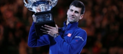 Novak Djokovic  Tennislegende, der dieses Jahr seinen 20. Grand-Slam-Titel gewann
