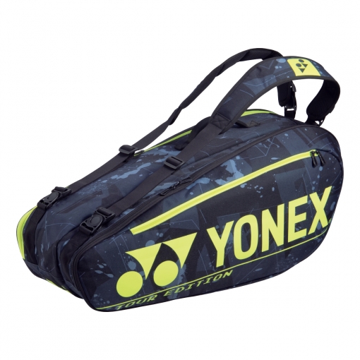 Tennistasche Yonex Pro 6 92026 schwarz- gelb 2021 Tennistasche Yonex Pro 6 92026 schwarz- gelb 2021