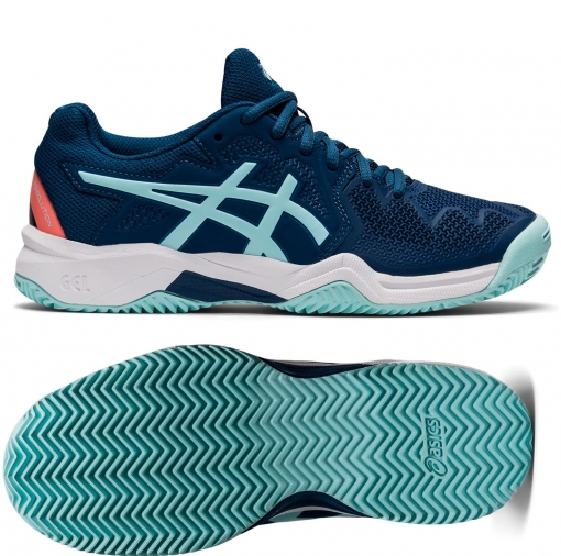 Kinder Tennisschuhe Asics Gel Resolution 8 Clay GS 1044A019-406 Kinder Tennisschuhe Asics Gel Resolution 8 Clay GS 1044A019-406