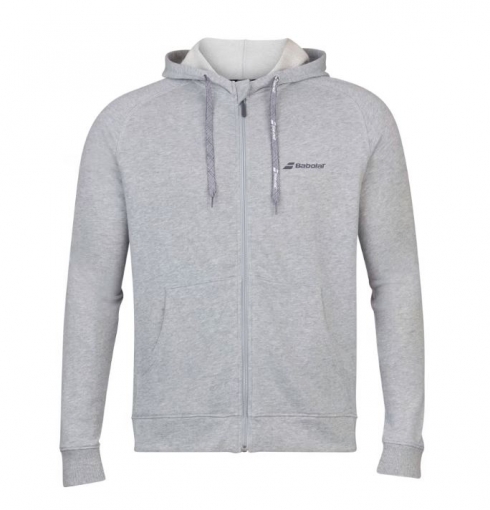 Tennis Jacke Babolat Exercise Hood Jacket 4MP1121-3002 grau Tennis Jacke Babolat Exercise Hood Jacket 4MP1121-3002 grau