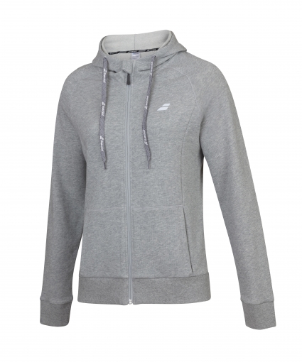 Kinder Jacke Babolat Exercise Hood Jacket 4GP1121-3002 grau