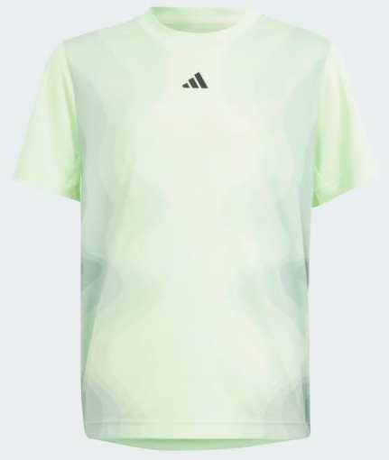 Kinder Tennis-T-Shirt Adidas Tee Pro T-Shirt IU4288 grün