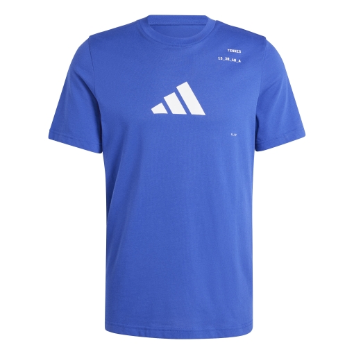 Herren T-Shirt Adidas Tennis Graphic Tee IY8330 blau Herren T-Shirt Adidas Tennis Graphic Tee IY8330 blau