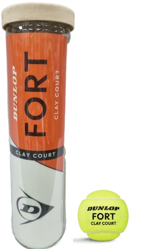 Tennisbälle Dunlop Fort CLAY COURT 4er Tennisbälle Dunlop Fort CLAY COURT 4er