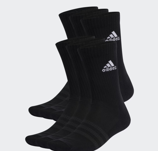 Tennissocken Adidas Cushioned Sportswear Crew 6 Pack IC1316 schwarz Tennissocken Adidas Cushioned Sportswear Crew 6 Pack IC1316 schwarz