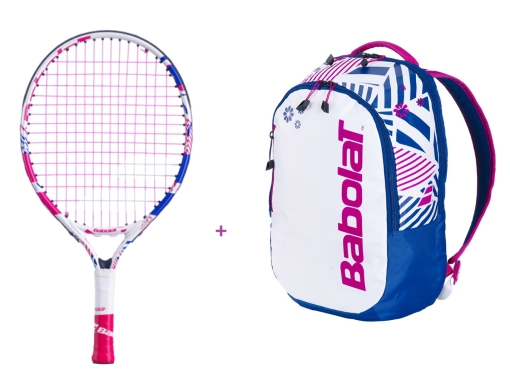 Kinder Tennisschläger Babolat - B´Fly 17 + Backpack Kids pink