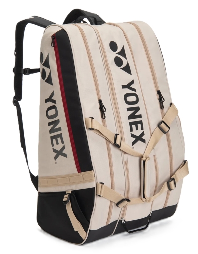 Tennistasche Yonex GEARLOGIC RACQUET BAG 12 PCS Beige