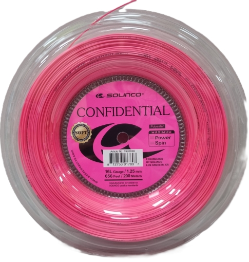 Tennissaite Solinco Confidential Soft - Electric Pink 200m