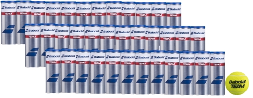 Tennisbälle Babolat TEAM X3 - Karton 30 Dosen