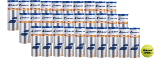 Tennisbälle Babolat TEAM CLAY X3 - Karton 90 Bälle