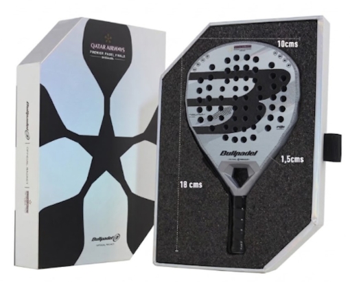 Padelschläger BULLPADEL MINI Neuron 02 EDGE 25 Tour Final grey