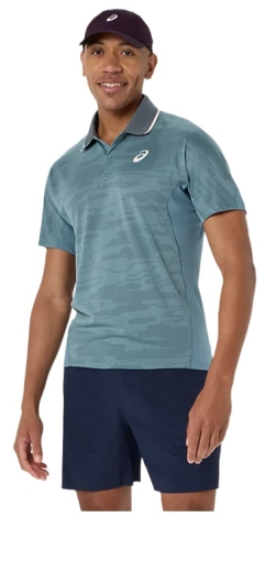 Asics Match Jacquard Polo SS Top Tennis-Shirt 2041A420-401