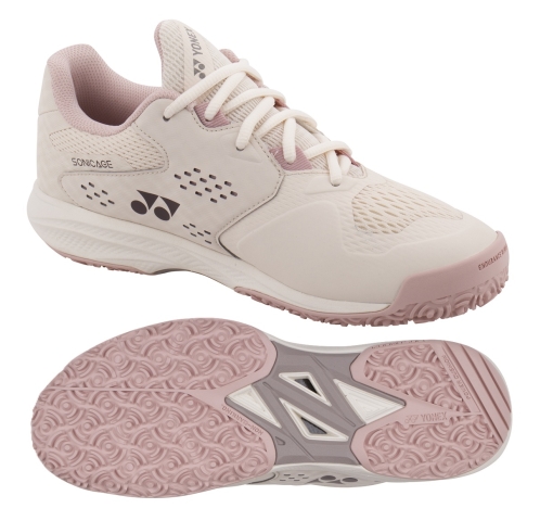 Damen Tennisschuhe Yonex POWER CUSHION SONICAGE  Clay pale pink