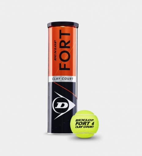 Tennisbälle Dunlop Fort CLAY COURT 4er
