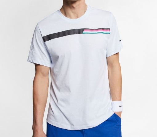 Tennis T-Shirt Nike Court Tee AO1140-442 grau Tennis T-Shirt Nike Court Tee AO1140-442 grau