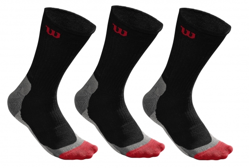 TennisSOCKEN Wilson high-end CREW schwarz 3 Paar TennisSOCKEN Wilson high-end CREW schwarz 3 Paar