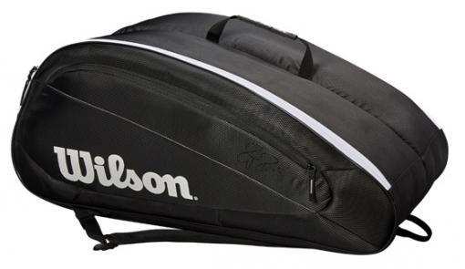 Tennistasche Wilson Federer Team 12 Pack schwarz Tennistasche Wilson Federer Team 12 Pack schwarz