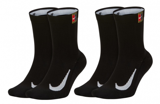 Tennissocken Nike Multiplier Crew Tennis Socks 2 Paar SK0118-010 schwarz