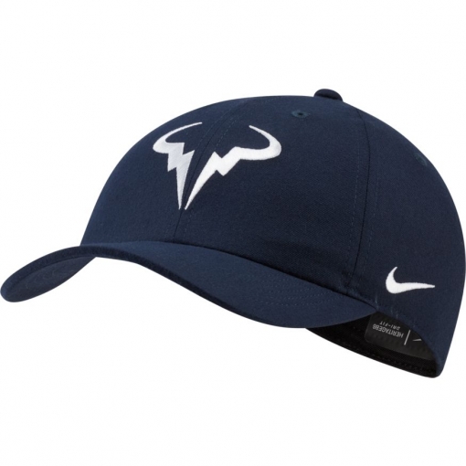 Tenniskappe NikeCourt AeroBill H86 Rafael Nadal 850666-451 dunkel blau Tenniskappe NikeCourt AeroBill H86 Rafael Nadal 850666-451 dunkel blau