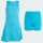 Mädchen Tenniskleid Adidas Club Tennis Climacool Dress KF0980 blau