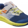 Kinder Tennisschuhe Babolat PULSION ALL COURT KID blau-gelb