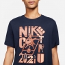 Tennis T-Shirt Nike NikeCourt T-Shirt DD2250-451 blau