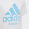 Kinder T-Shirt Adidas Tennis Aeroready Grahic Tee HA0959 weiss