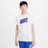 Kinder Tennis T-Shirt Nike Classic SS T-Shirt DO1825-100 weiss