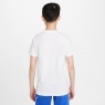 Kinder Tennis T-Shirt Nike Classic SS T-Shirt DO1825-100 weiss