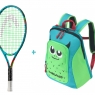 Kinder Tennisschläger Head Novak 23 2022 + Kids Backpack grün