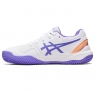 Kinder Tennisschuhe Asics Gel Resolution 9 GS Clay 1044A068-101 weiss-violet