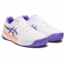 Kinder Tennisschuhe Asics Gel Resolution 9 GS Clay 1044A068-101 weiss-violet