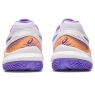 Kinder Tennisschuhe Asics Gel Resolution 9 GS Clay 1044A068-101 weiss-violet