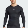 Tennis Tshirt Adidas Techfit Compression Training Long Sleeve JE6702 schwarz