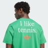 Herren T-Shirt Adidas Tennis Graphic Tee JV8496 grün