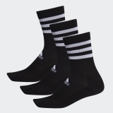 Kinder Tennissocken Adidas Cushioned Crew Socks DZ9347 schwarz