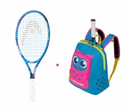 Kinder Tennisschläger Head Maria 23 2020 + Kinderrucksack Kids Backpack blau-pink