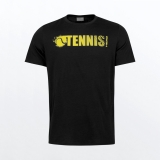 Tennis T-Shirt  HEAD FONT 811311 schwarz