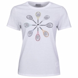 Mädchen Tennis T-Shirt HEAD RACQUET T-SHIRT G816251 weiss