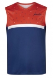 Tennis T-Shirt Babolat Compete Muscle Tank 2MS20071-6009 blau-orange