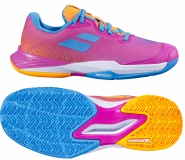 Kinder Tennisschuhe Babolat JET MACH 3 Clay junior pink