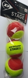 Kinder Tennisbälle Dunlop Stage 3 rot