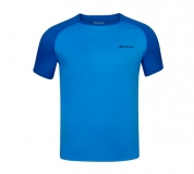 Herren Tennis T-Shirt Babolat Play Crew Neck Tee 3MP1011-4049 blau