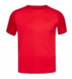 Herren Tennis T-Shirt Babolat Play Crew Neck Tee 3MS1011-5027 rot