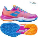 Damen Tennisschuhe Babolat Jet Mach 3 Clay pink