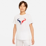 Kinder T-Shirt Nike NikeCourt Rafa Tennis T-Shirt DJ2591-100 weiss