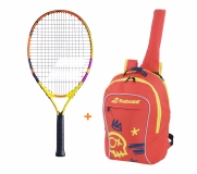 Kinder Tennisschläger Babolat Rafa Nadal  23 + Kinderrucksack Babolat Junior Club orange