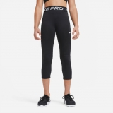 Mädchen Leggins Nike Pro Training 3/4 Tights DA1026-010 schwarz