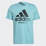 Herren T-Shirt Adidas Tennis Aeroready Graphic Tee HA0972 blau