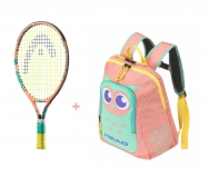 Kinder Tennisschläger Head Coco 19 2022 + Head Kids Backpack pink